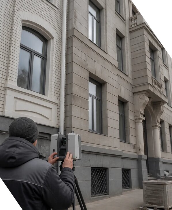 Лазерное сканирование фасадов зданий для обследования в Ессентуках