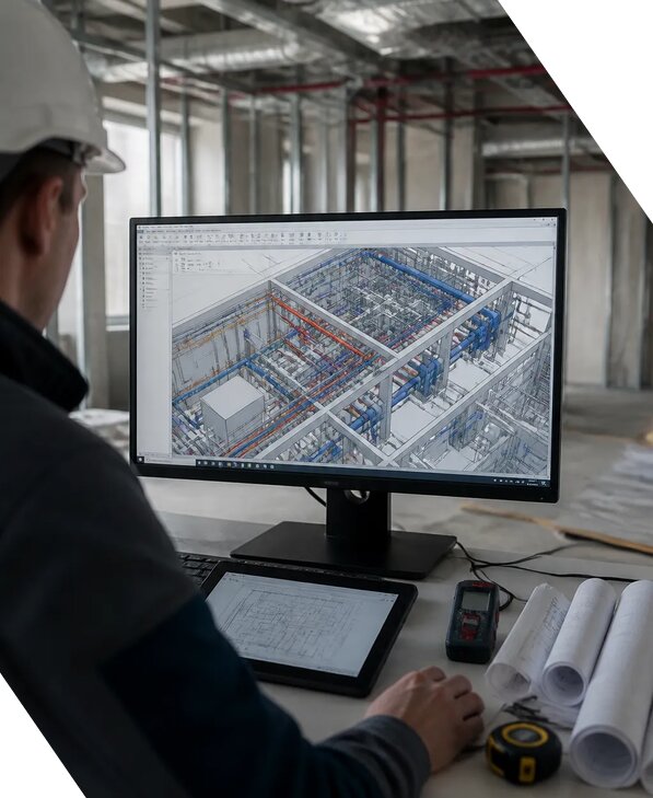 Создание BIM модели инженерных сетей для объектов в Ессентуках